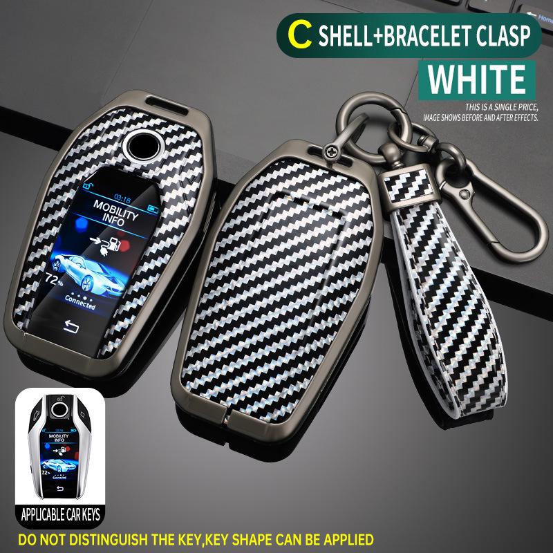 Metal Protective Case for BMW 7 Series LCD Key, X5 Remote, and 6GT Smart Touchscreen