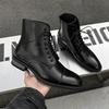 Herren Lederstiefel Luxus Bankett Party Kleiderstiefel Britischer Stil Business Formelle Stiefel für Herren Lässige Leder High Top Stiefeletten