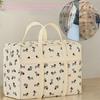 Large Capacity Storage Bag for Clothes Featuring A Cute Dog Pattern, Foldable To Save Space, Suitable for Organizing Luggage During Travel or Moving