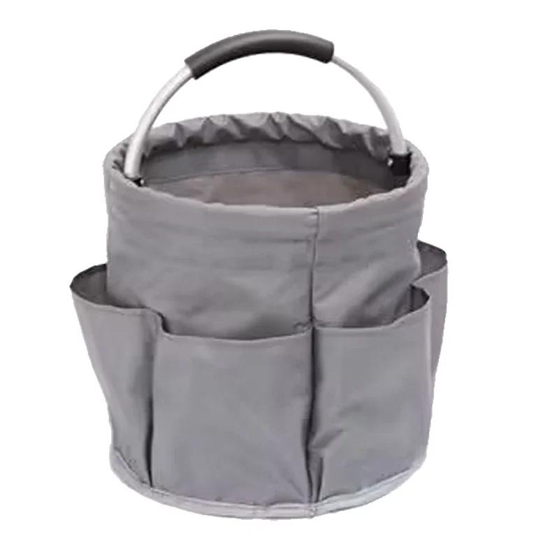 17L Große Aufbewahrungsorganizer-Tasche Faltbarer Korb Picknick-Tragetasche Outdoor-Reinigungs-Caddy mit Griff Werkzeugtasche Reinigungsmittel