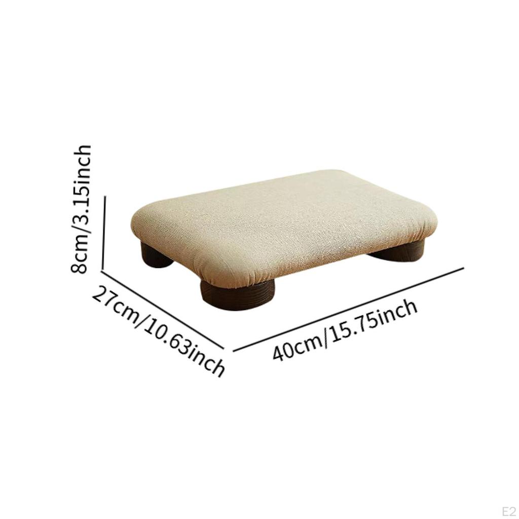 Footrest Step Stool Modern Small Floor Seating Chair Padded Foot Ottoman for
