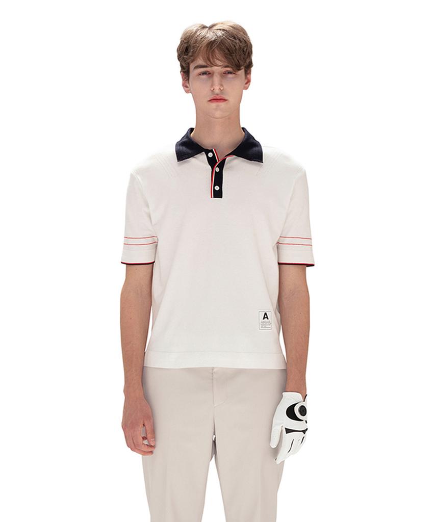 AVEN Classic Hampton Knit Polo Shirt White