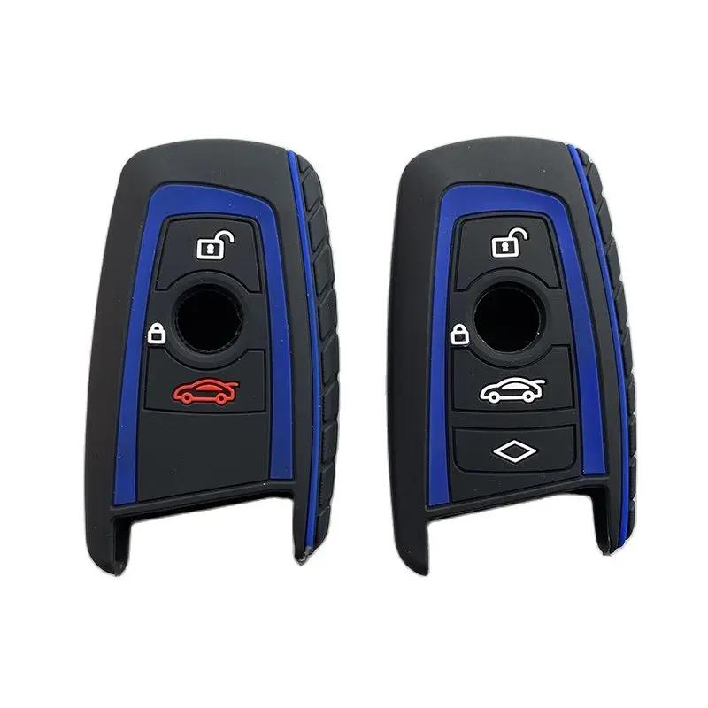 New silicone key fob cover case protect skin hood for BMW F10 F20 F30 Z4 X1 X3 X4 M1 M2 M3 E90 1 2 3 5 7 SERIES Remote keyless