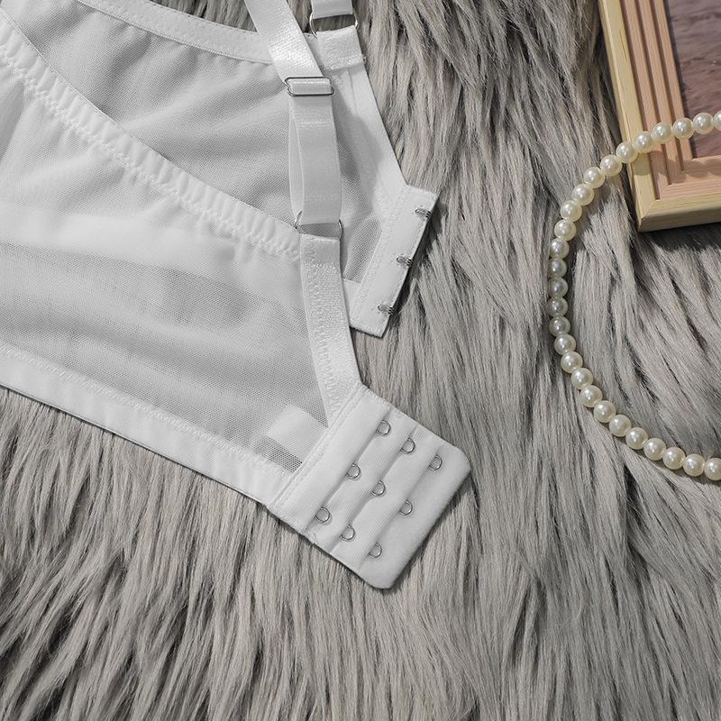 Plus Size Women's Lace Underwear, Sexy and Beautiful Back, No Steel Ring, Thin Bra with Side Breasts