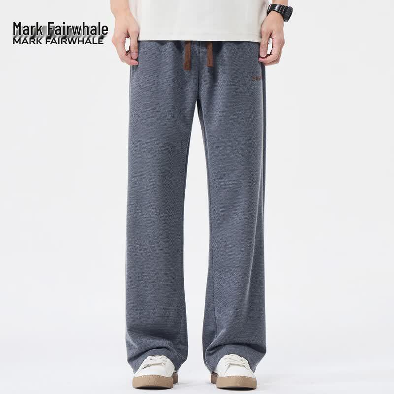 Mark Fairwhale Men's 2026 Summer Ice Silk Loose Straight Casual Pants