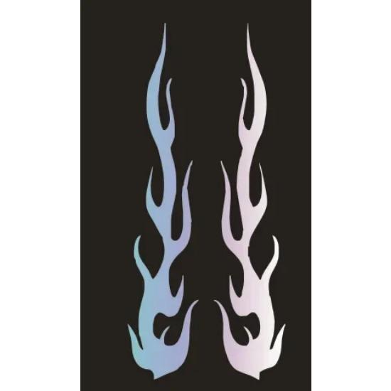 Autocolant universal DIY flacără vinil Decal impermeabil pentru mașina motocicletă rezervor de gaz impermeabil motocicletă flacără autocolant kit decalcomanii