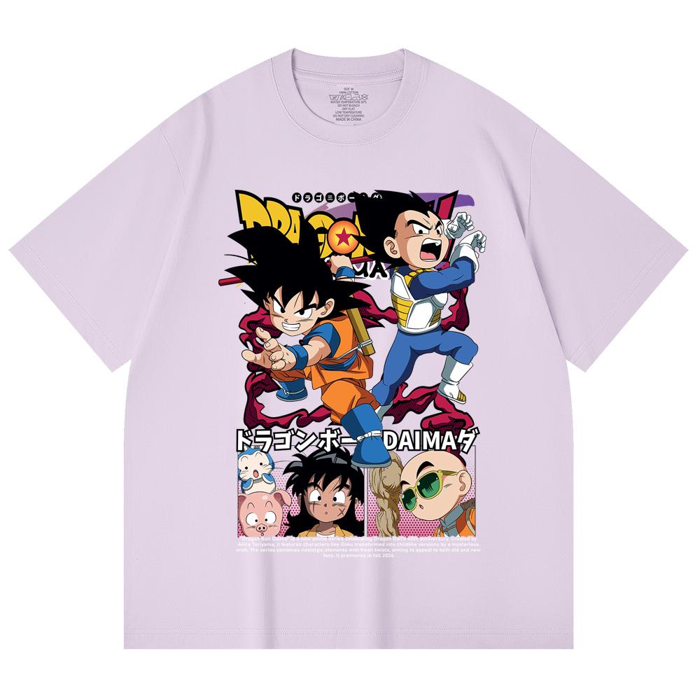 230 Gsm 100% Cotton Dragon Ball V1 Daima Print Unisex Heavy Cotton T Shirt