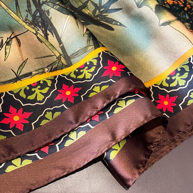 New Summer Scarf  Temperament  Silk Scarf  Fashionable Beach Towel  Sun Protection Towel  Vacation  Sun Protection