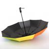 Black Rubber Female Student Foldable Automatic Sunshade Large Umbrella