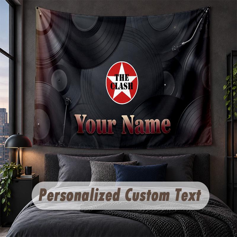 Custom Name Text Tapestry,The Cure Decorative Wall Hanging, Background Tapestry For Home Bedroom