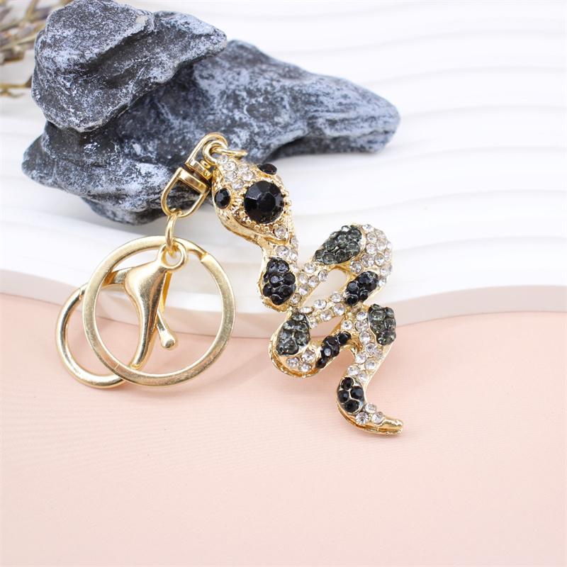 Rhinestone Flamingo Keychain Flamingo Pendant Keychain Rhinestone Crystal Keyring Car Key Chain Key Holder Handbag Purse Charm