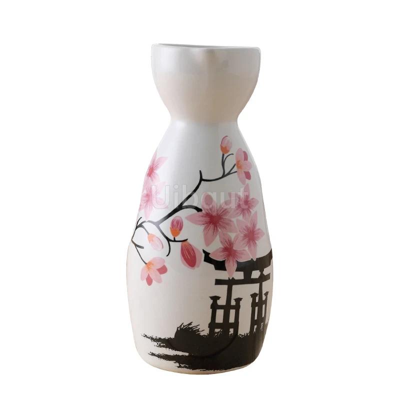 Restaurant decoration Decorative sashimi Salmon garnish bottle Dry ice small pot ice cup Wine bottle Japanese creative ceramics