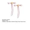 2Pcs Hairpin Satin Ribbon Bowknot Rose Flower Decor Hair Clip Firm Grip Low Ponytail Hairpin Daily Commuting Hair Accessory
