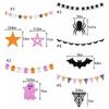 Black Spider Ghost Bat Halloween Bat Banners Funny Halloween Party Banner  Room Party Decor
