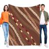Cozy Leaf Pattern Throw Blanket Soft Warm Bed Sofa Cover Lightweight Decorative Home Textile Ideal Gift for Any Occasion