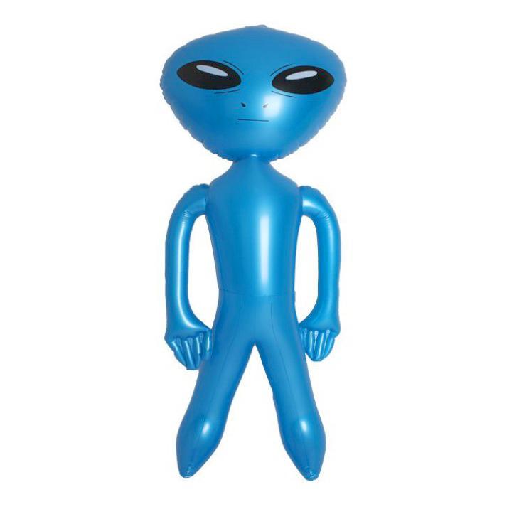 1Pc Inflatable Alien Toy Pvc Alien Model Theme Party Decorative Props Indoor Outdoor Festival Decoration