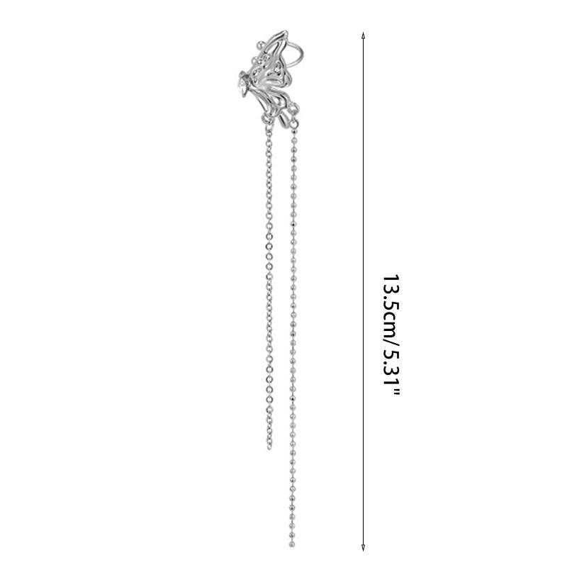 Clip de os ureche de zână, fără urechi străpunse, cercei retro agățați pentru ședință foto