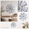 Vintage Style Metal Wall Decor Windmill Design Rustic Iron Art Wall Hanging for Living Room Nursery Bedroom Dormitory and Home Decoration