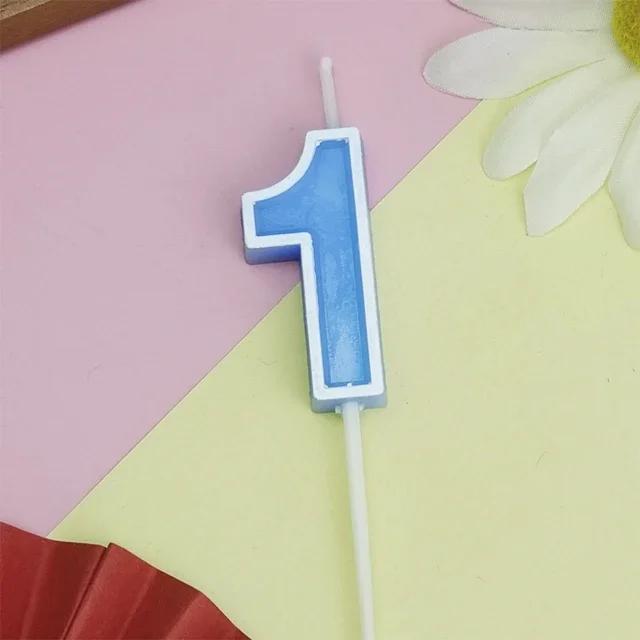 Candy Colored Happy Birthday Digital Candle Children's Party Creative Cartoon Jelly Colored Valentine's Day Activity Candle