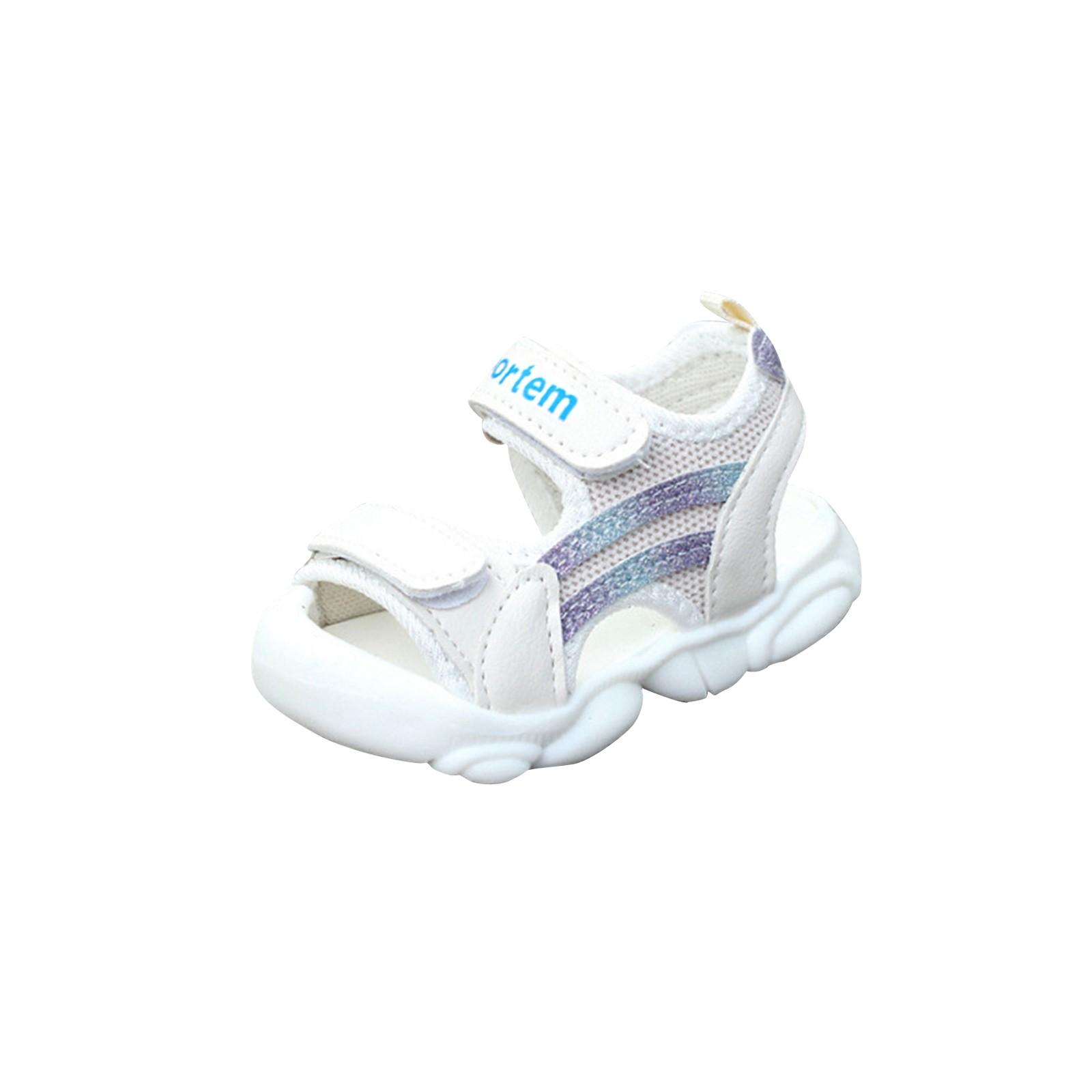 

Детская пляжная обувь. Детские сандалии Baotou с мягкой подошвой. Модные римские сандалии для девочек. 18 синий