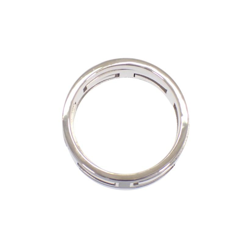 HERMES  #13(JP Size)  ring black Silver925 Women