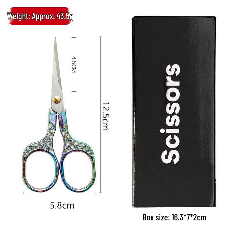 Retro Plum Blossom Embroidery Scissors – Alloy Stainless Steel for Cross Stitch and Handmade Crafts