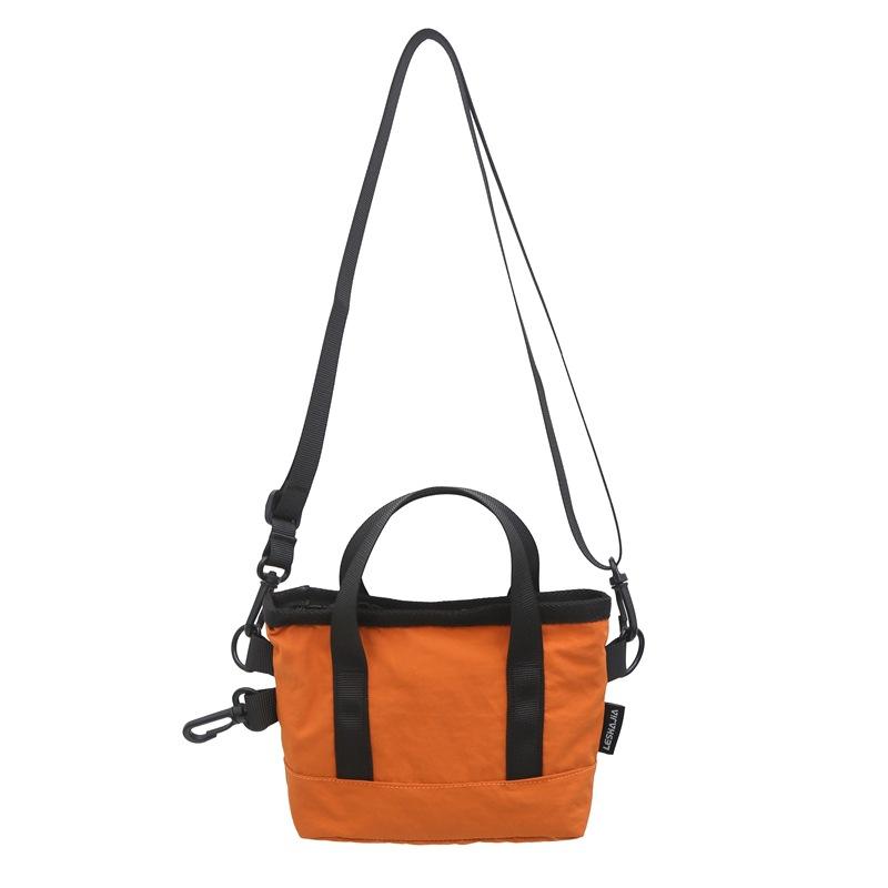 Niche design exquisite contrasting colors small women s small square bag new Xiaoxiangfeng commuter shoulder messenger bag оранжевый