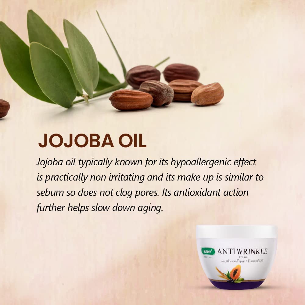 Sunny Herbals Anti Wrinkle Face Cream Deep Hydration Elasticity Support Firm Supple Youthful Look 50 g X Pack Of 2