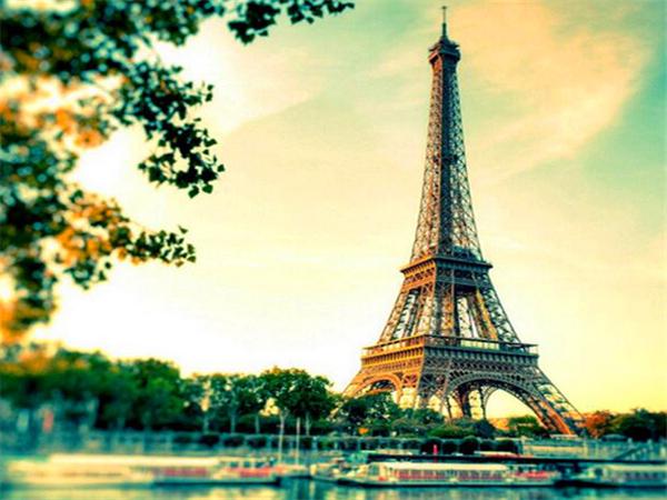 5d Diamond Painting Mosaic Paris Tower Landscape Home Decor Embroidery Tree Scenery Full Square/round Wall Sticker