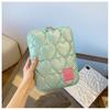 11/15inch Puffy Laptop Bag Embroidery Macaron Color Notebook Bag Shockproof Love Pattern Computer Case for Ipad/Macbook