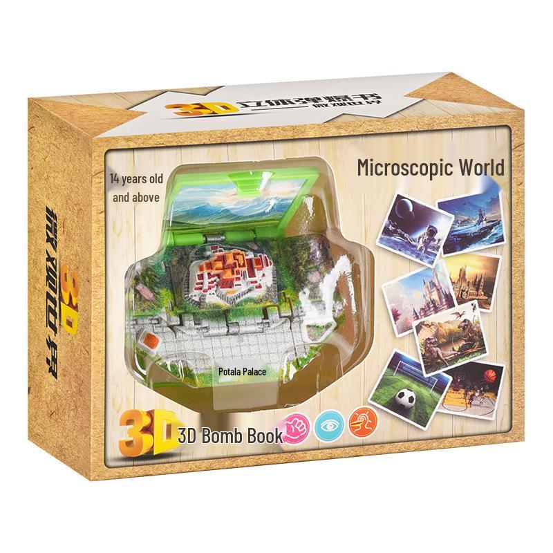 3D Dinosaur & Space Astronaut Pop-Up Keychain Book: Educational, Creative Decompression Toy