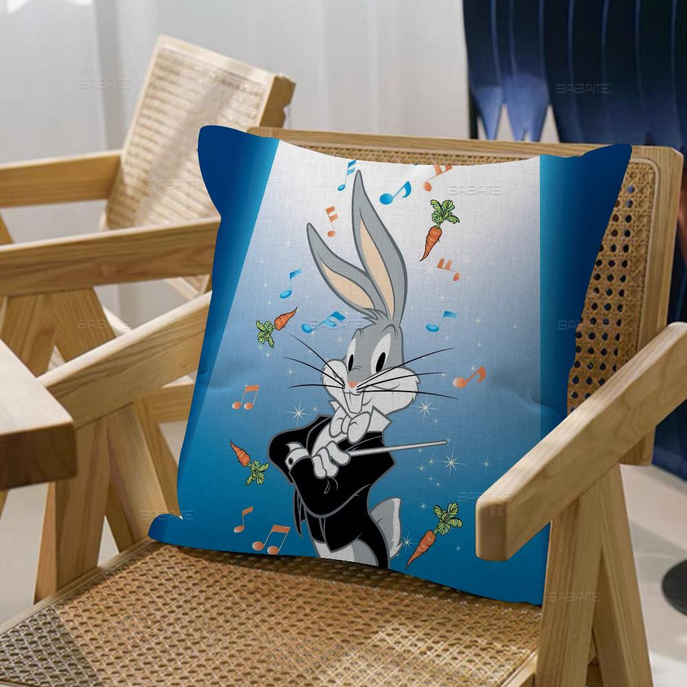 Bunny Funny Cute Rabbit Cartoon Pillowcase toon Gift Cushion Cover Bedroom Home Sofa Chair Seat Decor pillow case