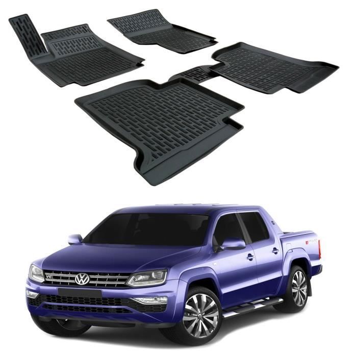 Scoutt Volkswagen Amarok Floor Mats (2010-2016) - Premium Rubber - 3D - Water Resistant