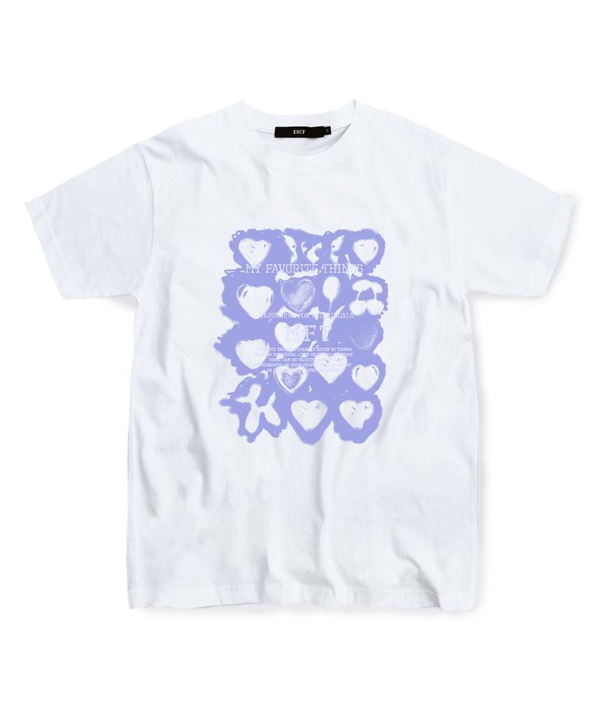 ESCAPEFROM Blue Favorite Things T-Shirt White