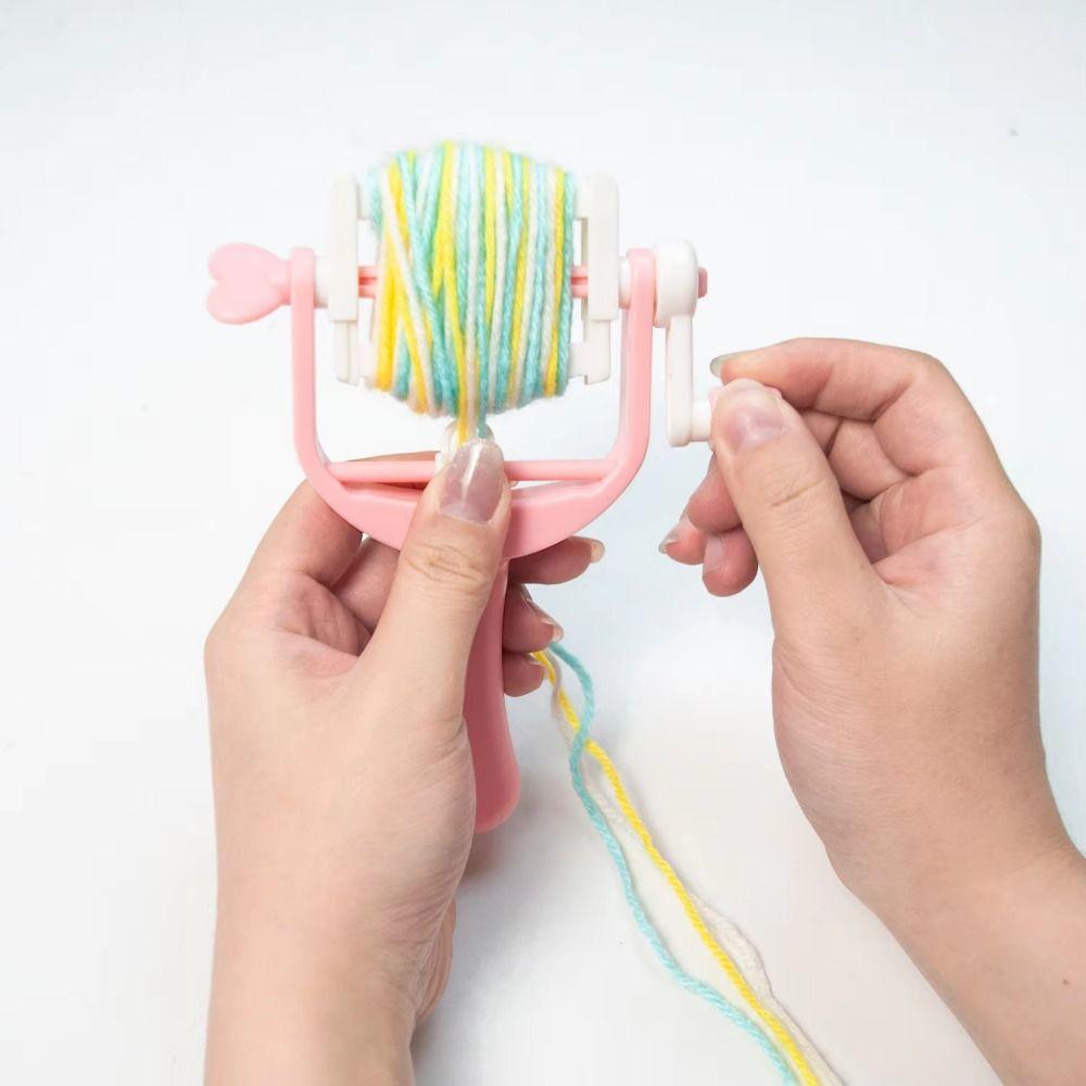 Mini Mini Ball Braider Tassel Maker Hand Operated DIY Craft Hand-cranked Pom-pom Maker ABS Yarn Craft Wool Ball Maker