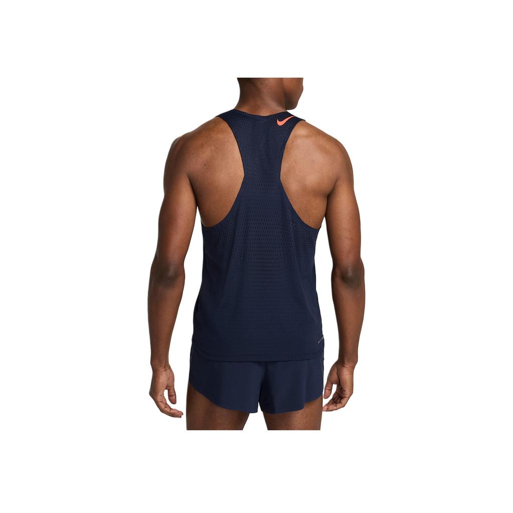 Nike Aeroswift Dri-FIT Adv Solid Color Versatile Breathable Tank Top Men Tops Obsidian Bright-Red FN4231-451