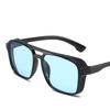 Neue Vintage Sonnenbrille Damen Herren Quadratischer PC-Rahmen Retro-Gläser Mode Designer Marke Sonnenbrillen für männlich weiblich