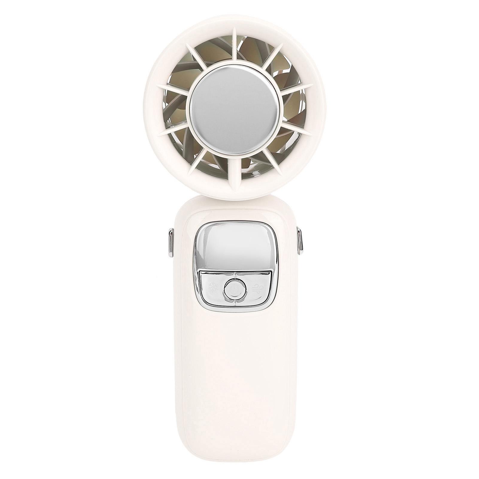 

Portable Handheld Turbo Fan 100 Gears Ice Cooling Foldable Neck Hanging Mini Handheld Fan with LED Display for Travel Beige бежевый