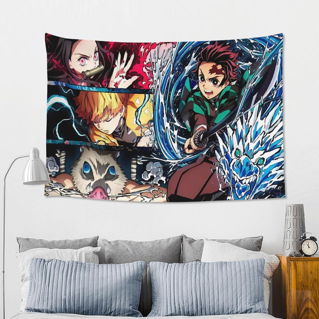 Demon Slayer Cutecore Tapestry Room Decoration Home Decoration Tapestry Decor Accessories Cute Room Decor