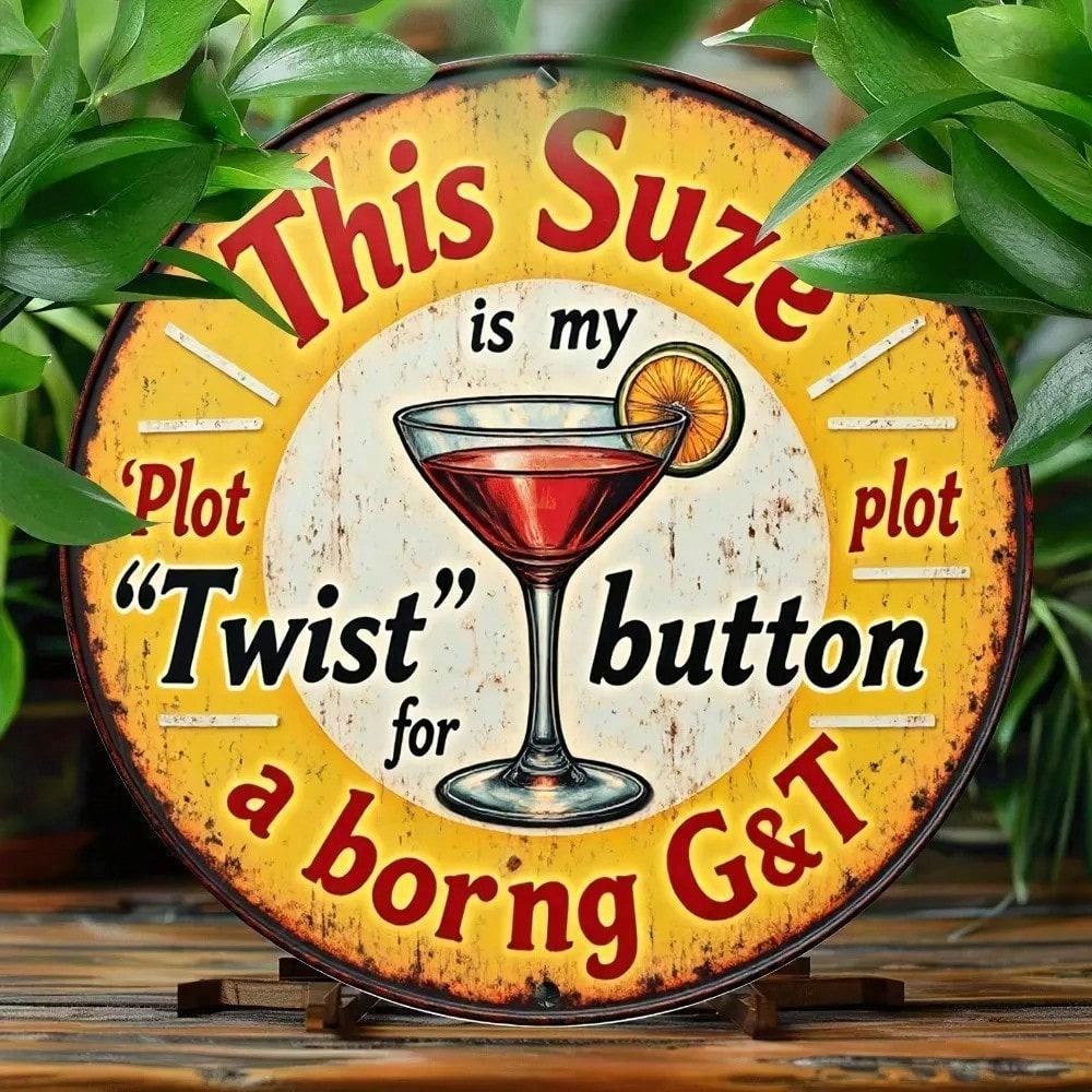 

Rustic Metal Sign Vintage Cocktail Wall Art Martini Decor for Home Bar Kitchen разноцветный