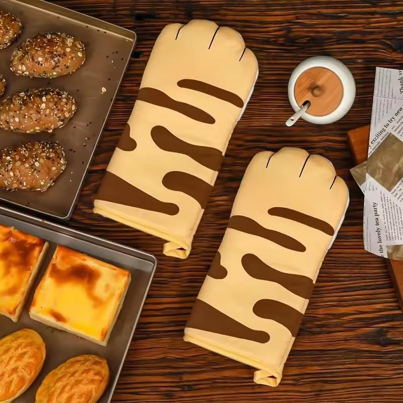 1pc Microwave Insulated Glove Adorable Cat Paw Oven Baking Anti Scalding Anti Slip Safe And Comfortable Thickened Insulated Gloves