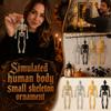 15cm Realistisch Menselijk Skelet Model Hangende Decoratie voor Tafelblad Halloween Feest Prop Binnen Buiten Gebruik Kunststof Materiaal