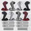 3D Cobra Styling Auto Metall Aufkleber Kühlergrill Abzeichen Kotflügel Seiten Emblem Heck Aufkleber Für Ford Mustang Shelby GT GT350 500 Cobra