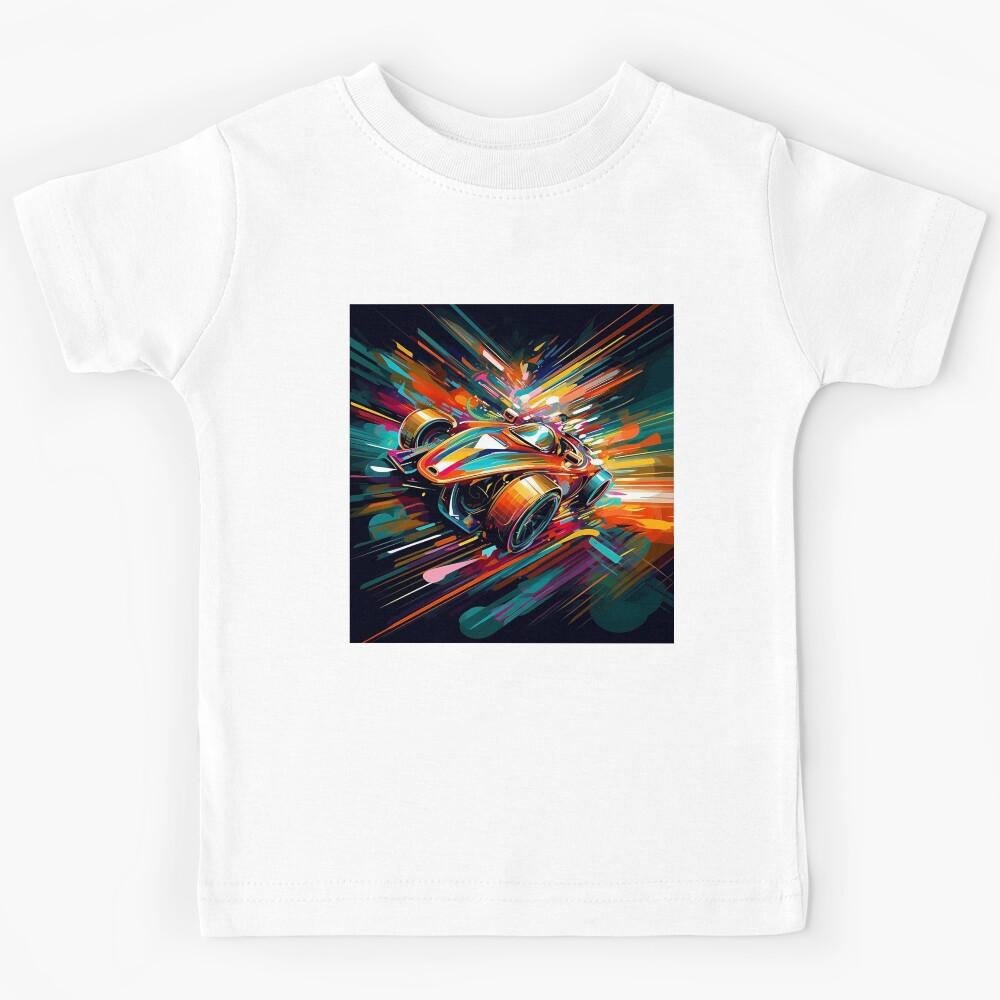 Abstract Car Art Kids T-Shirt 120