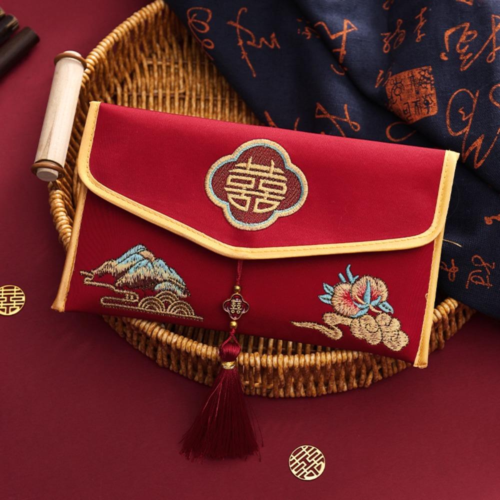 Hongbao New Year Money Envelope Traditional Red Pocket Money Pouch Lucky Money Packet Wedding