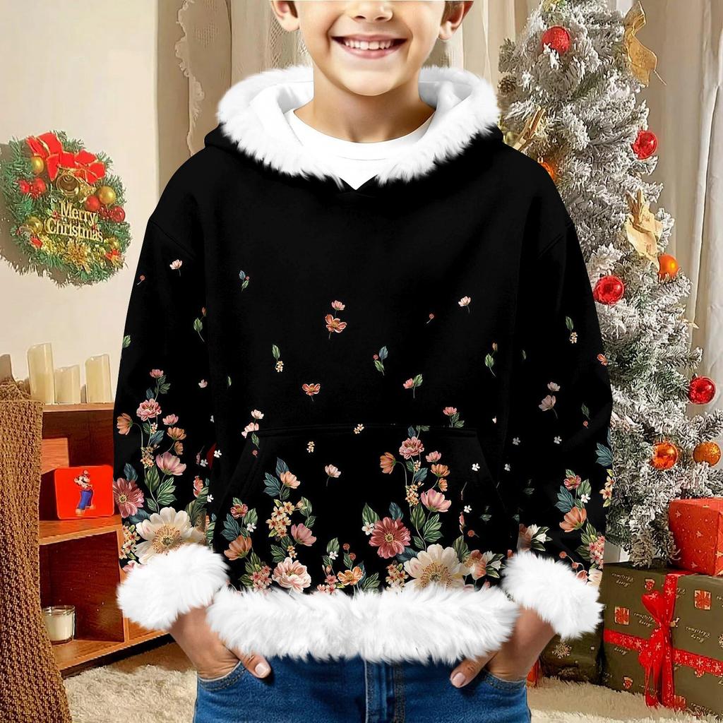 Children's Sweatshirt Girls Boys Long Sleeve Lightweight Casual Hoodie Loose Comfortable  Sweatshirt