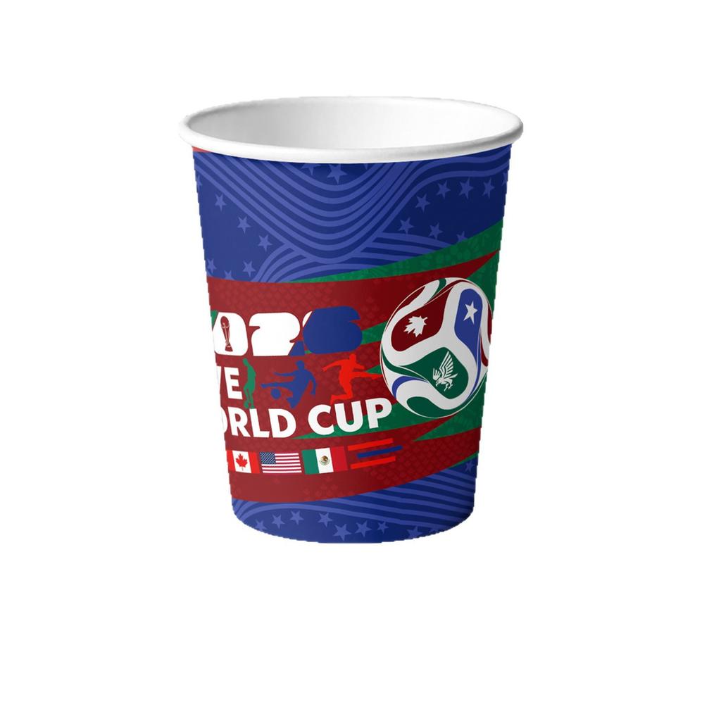 Soccer World Cup Party Supplies Kit 2026 Paper Plates Napkins Cups Decorations Set with Banner Match Theme