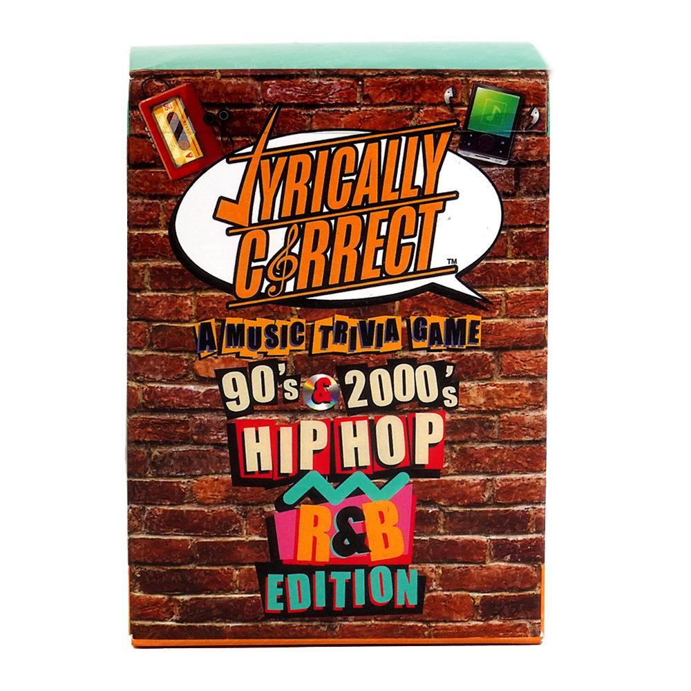 Lyrically Correct Card Hip Hop Musics Fun for Adults Party Family Night Games