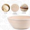 Bread Proofing Basket, a Set of Two 8.5-inch Round Dough Proofing Bowls with Liners, Perfect for Home Sourdough Baking.