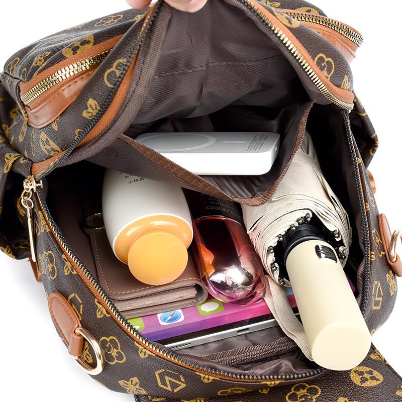 Schoolbag Retro Backpack Women's 1011 New Casual Multi-functional Travel Small Backpack Commuter Backpack